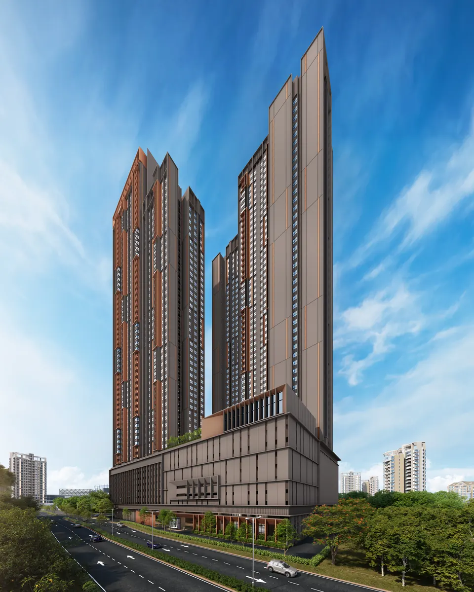 The Vividz twin towers by day