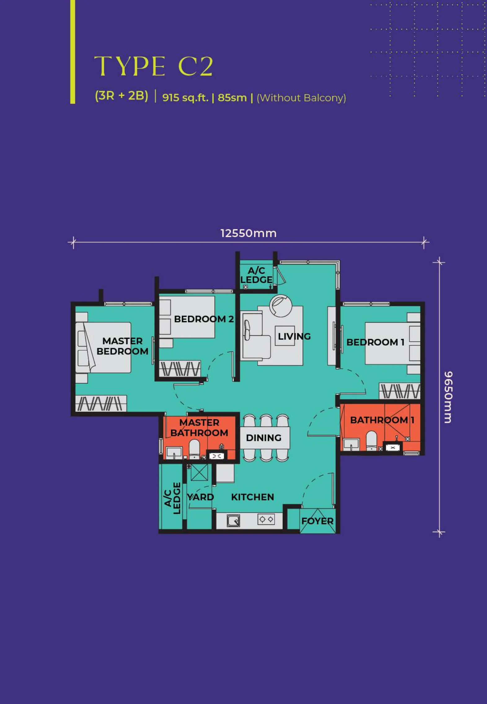 Type C2 floor plan